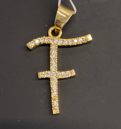 Dije oro 10k inicial “F”