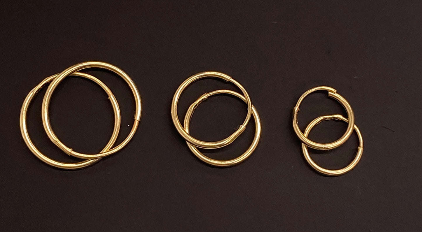 Arracadas oro 14k