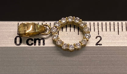 Dije oro 10k inicial “O”