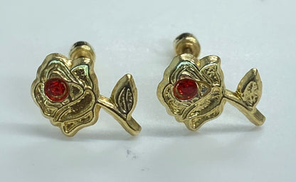 Broquel oro 10k rosa