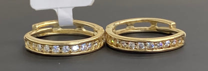 Arracadas oro 10k blancas