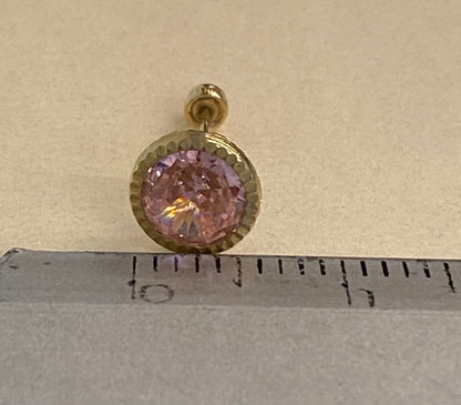 Broquel de oro 10k rosa