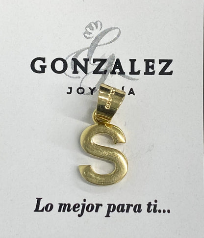 Dije oro 10k inicial “S”