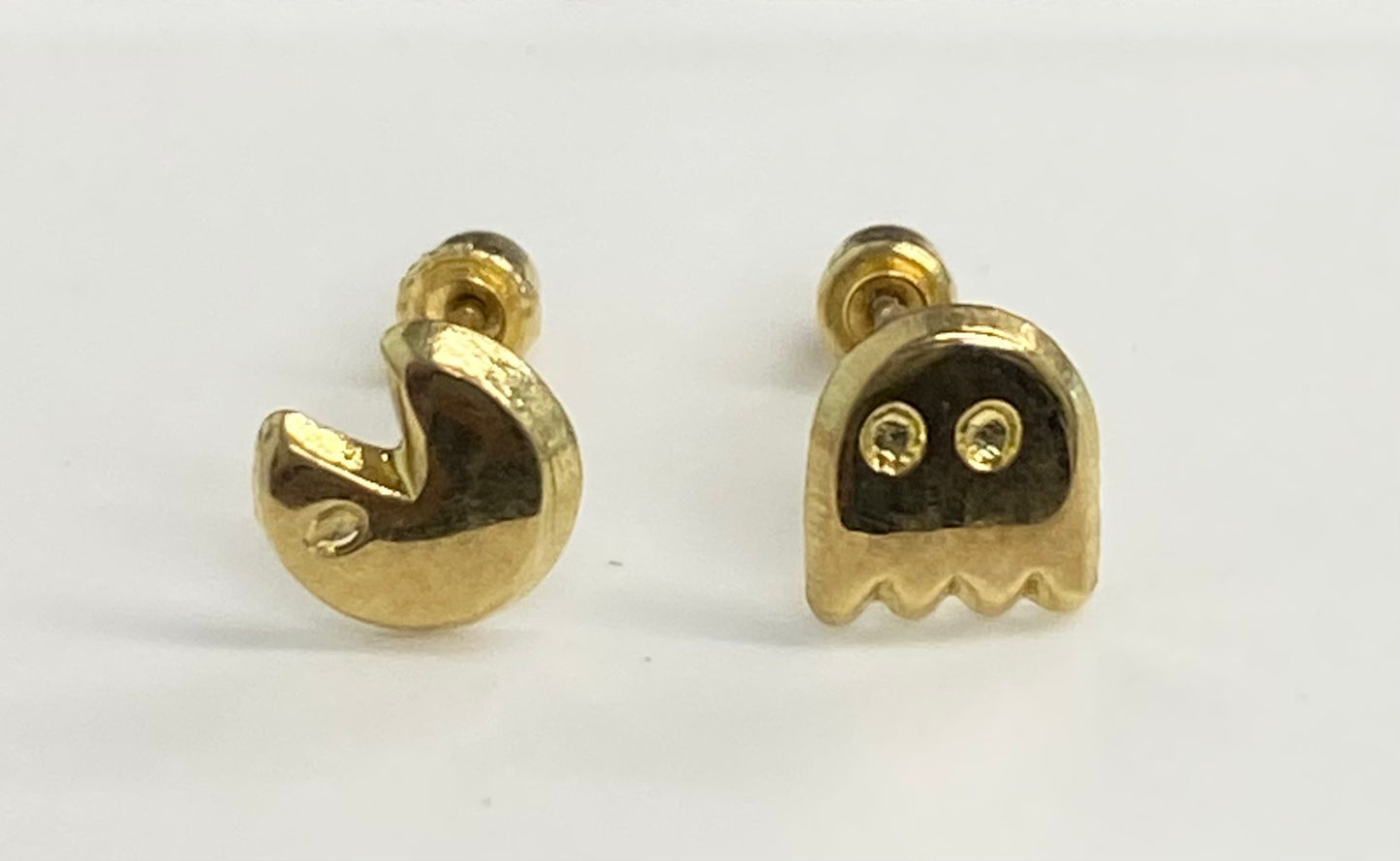 Broquel oro 10k PAC-MAN
