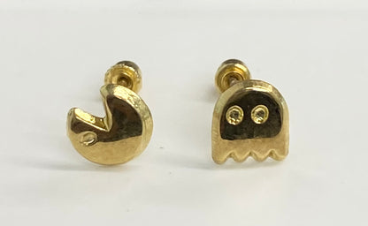 Broquel oro 10k PAC-MAN
