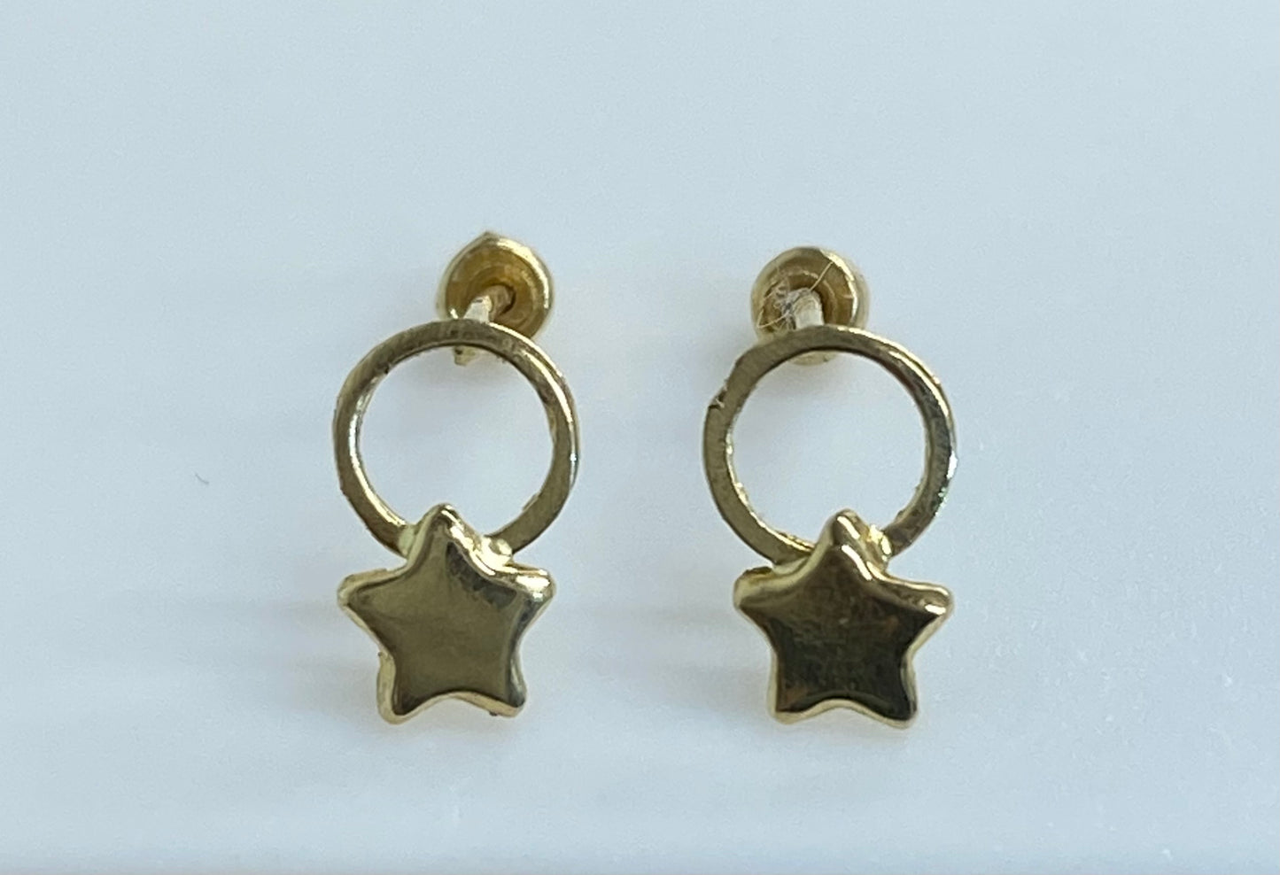 Broquel oro 10k estrellita