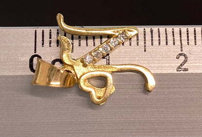 Dije oro 10k inicial “N”