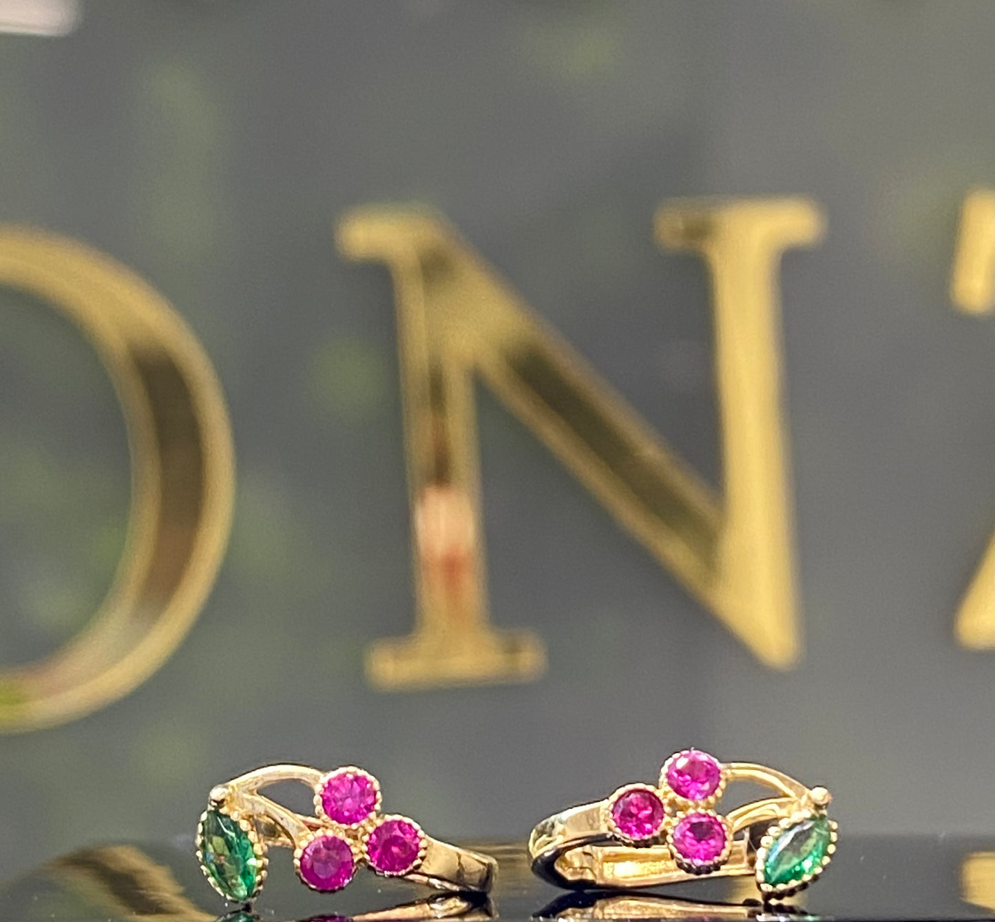 Arracadas de oro 10k