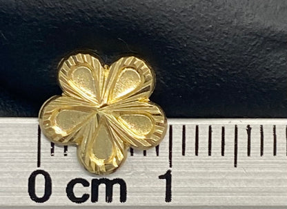 Broquel oro 10k flor