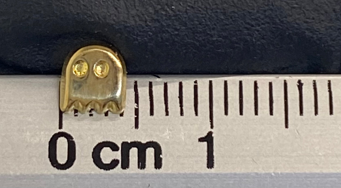 Broquel oro 10k PAC-MAN