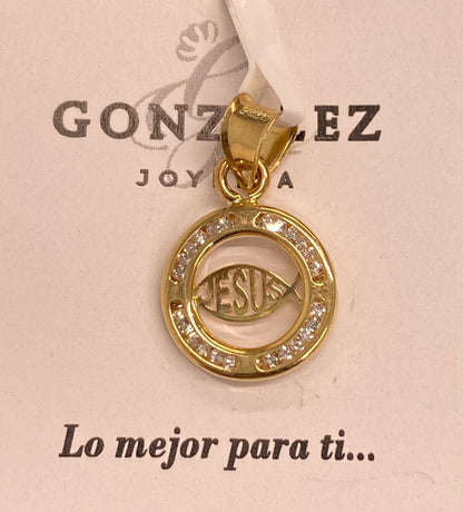Dije de oro 10k pescado de Jesús