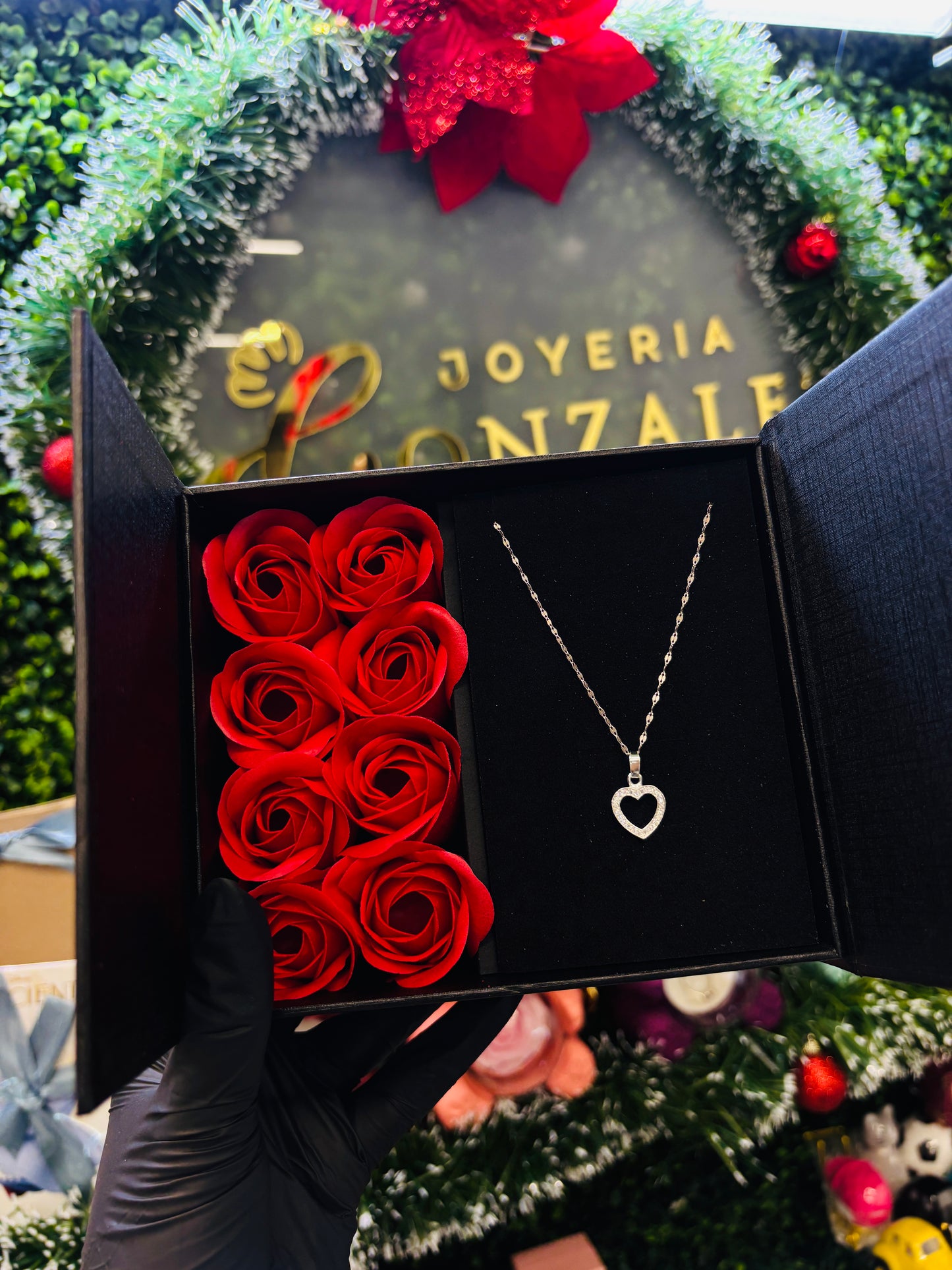 Set corazón circonias❤️