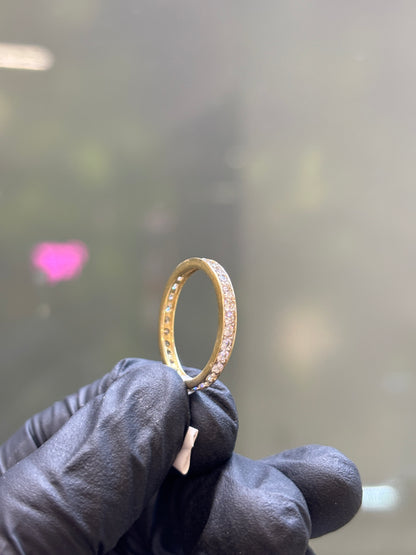 Anillo 10k churumbela blanca