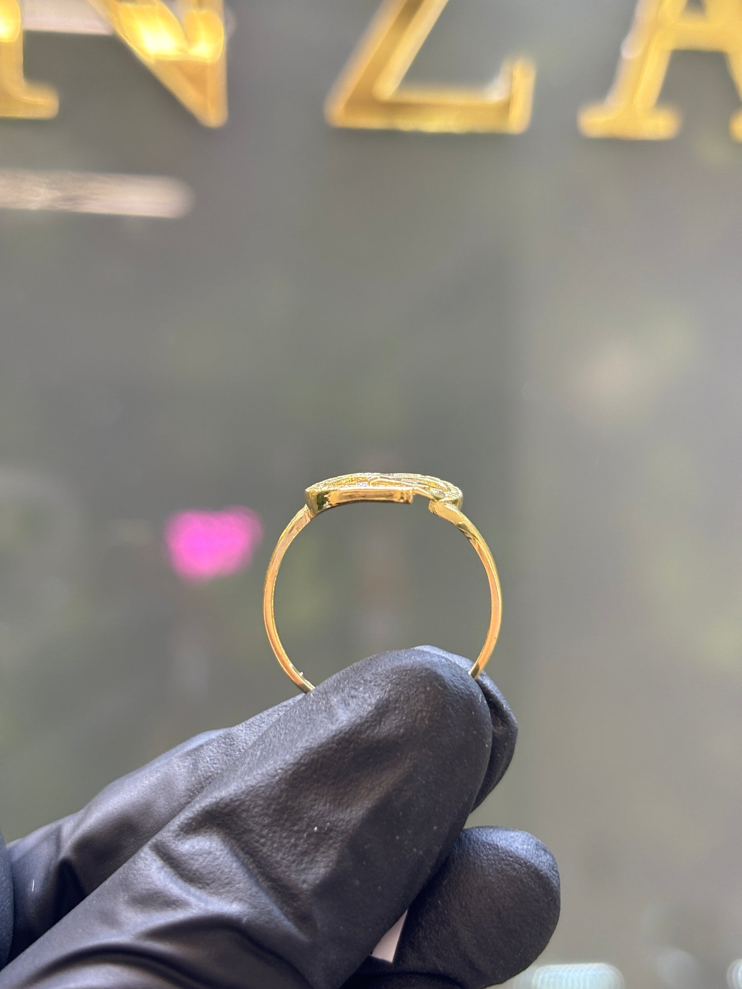 Anillo de oro 10k XV años