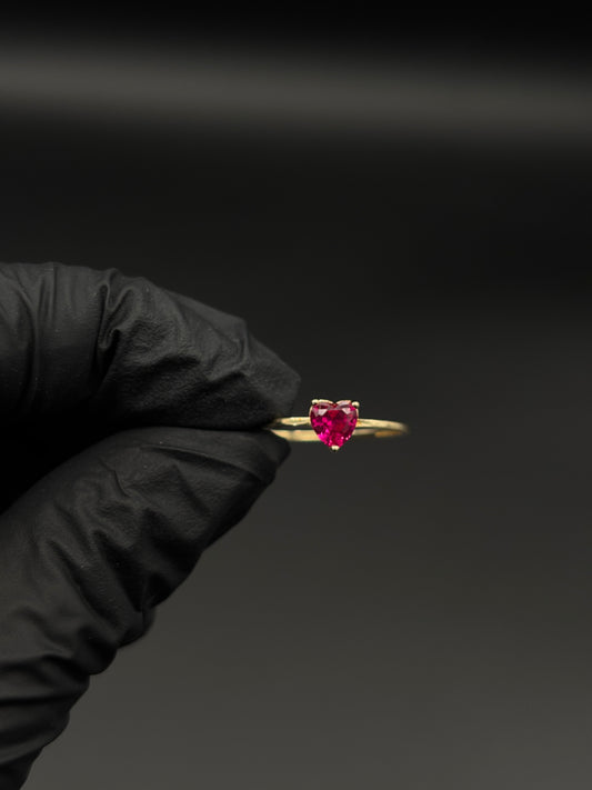 Anillo corazon 10k