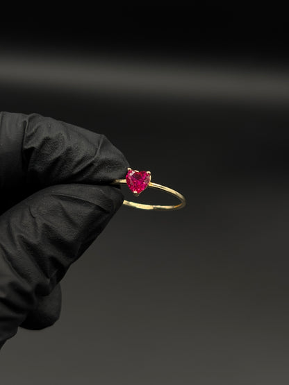 Anillo corazon 10k