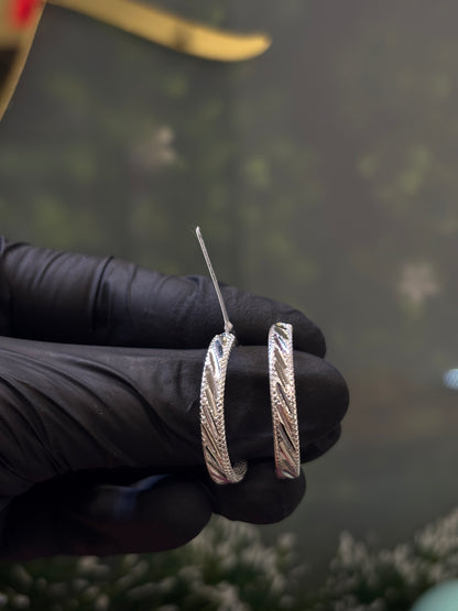 Arracada de plata 2.5cm