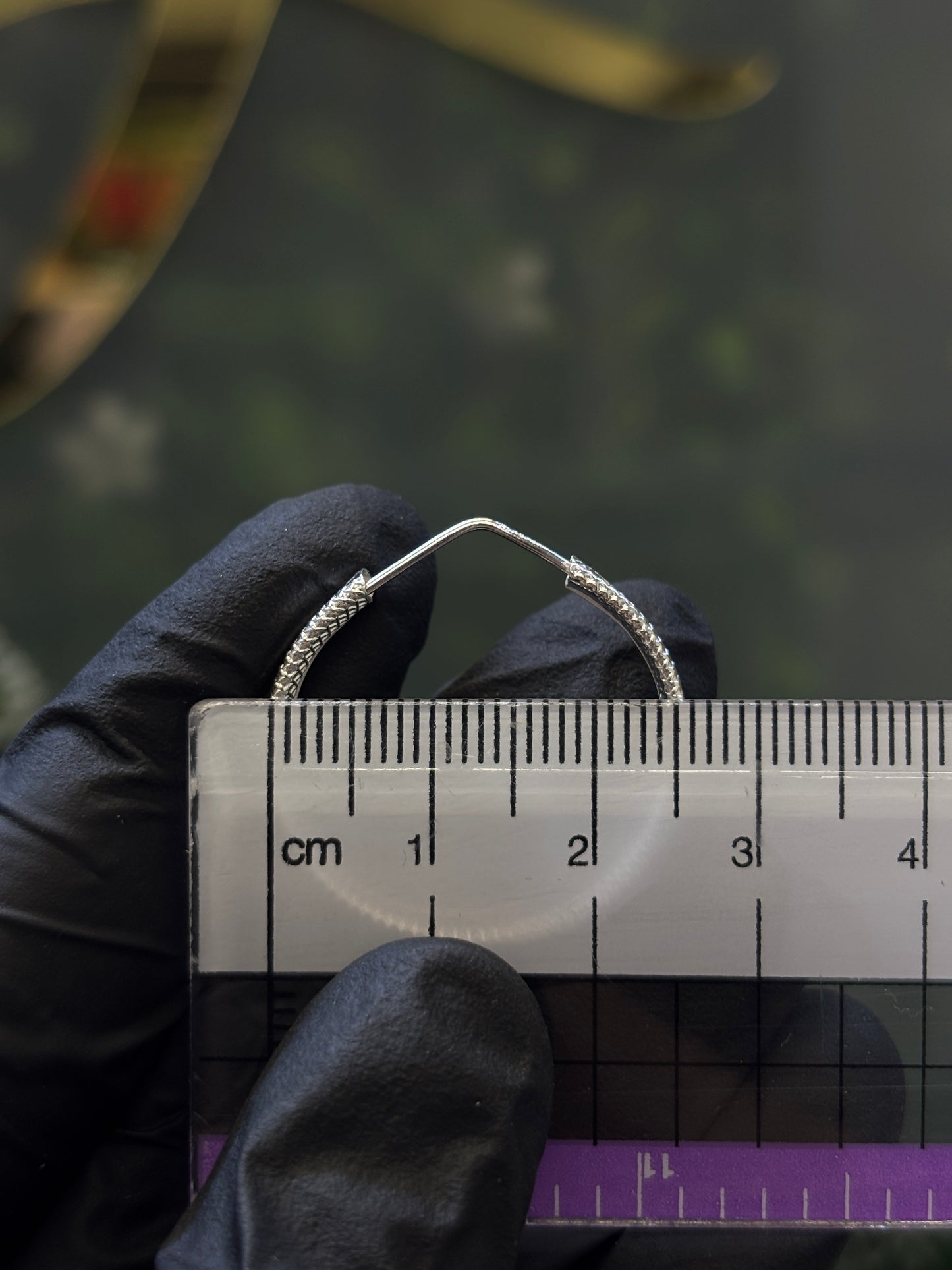 Arracada de plata 2.5cm