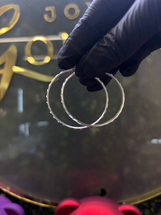 Arracada plata 925 4cm