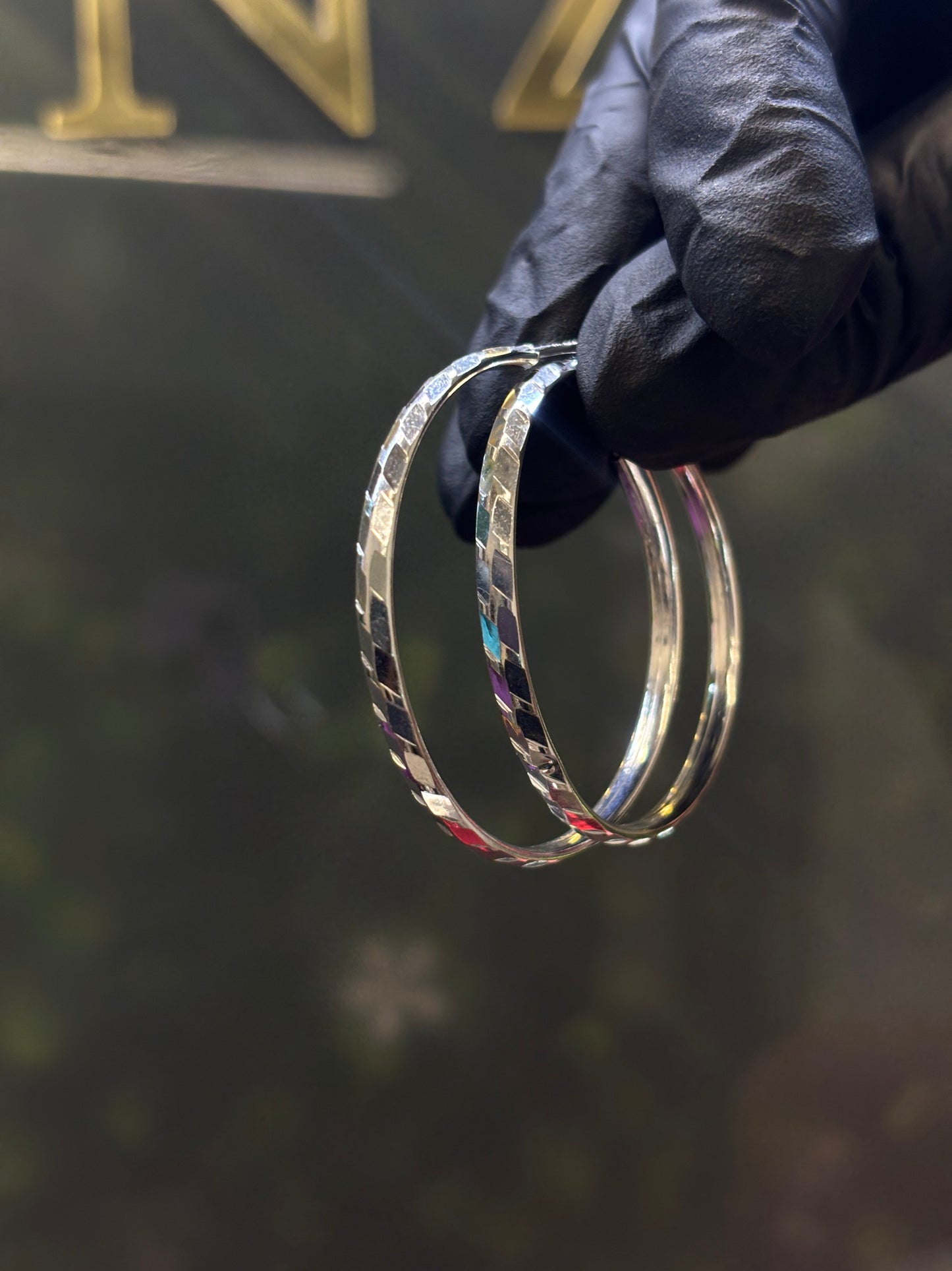 Arracada plata 925 4cm