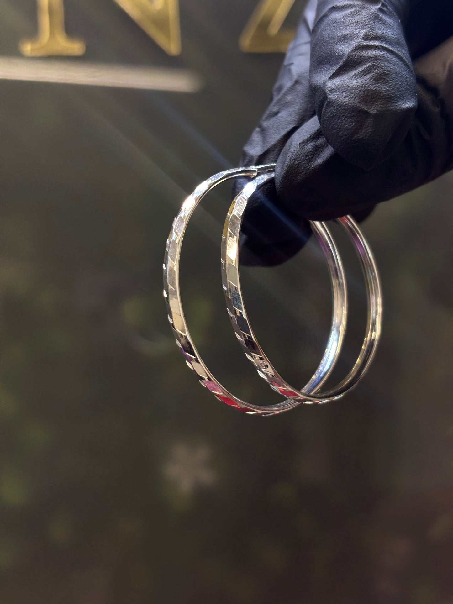 Arracada plata 925 4cm