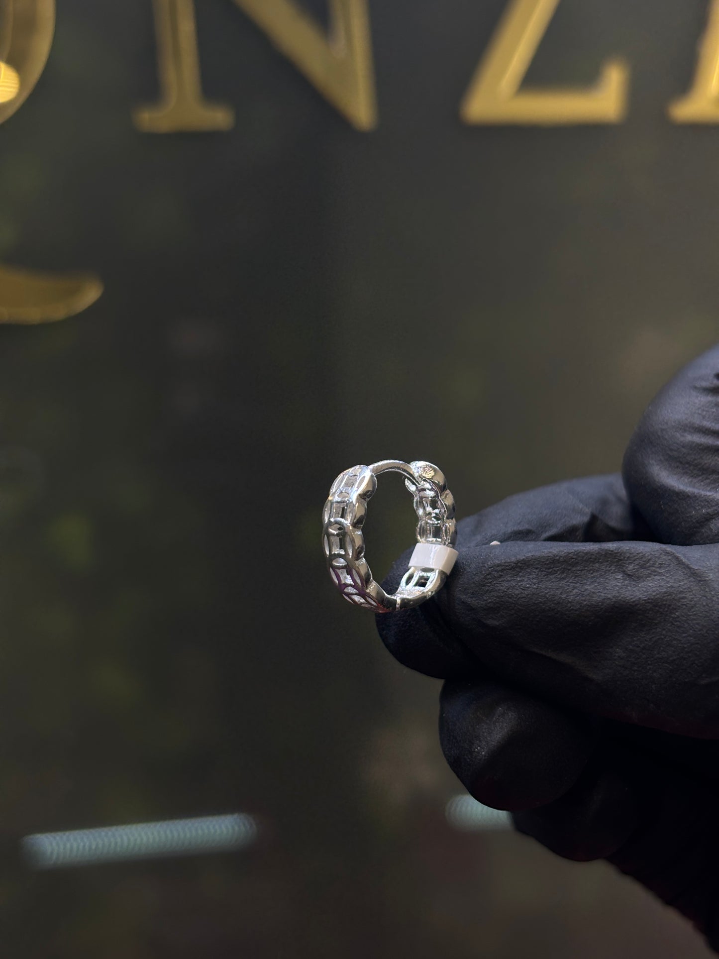 Arracada plata 1.4cm