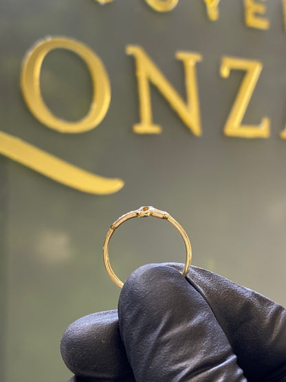 Anillo de oro 10k cruz