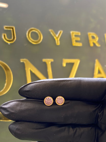 Broquel de oro 10k rosa