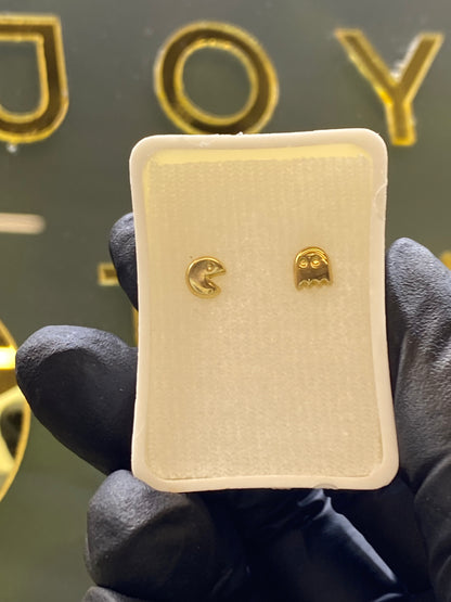 Broquel oro 10k PAC-MAN