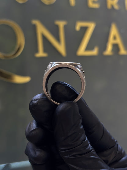 Anillo san Benito plata