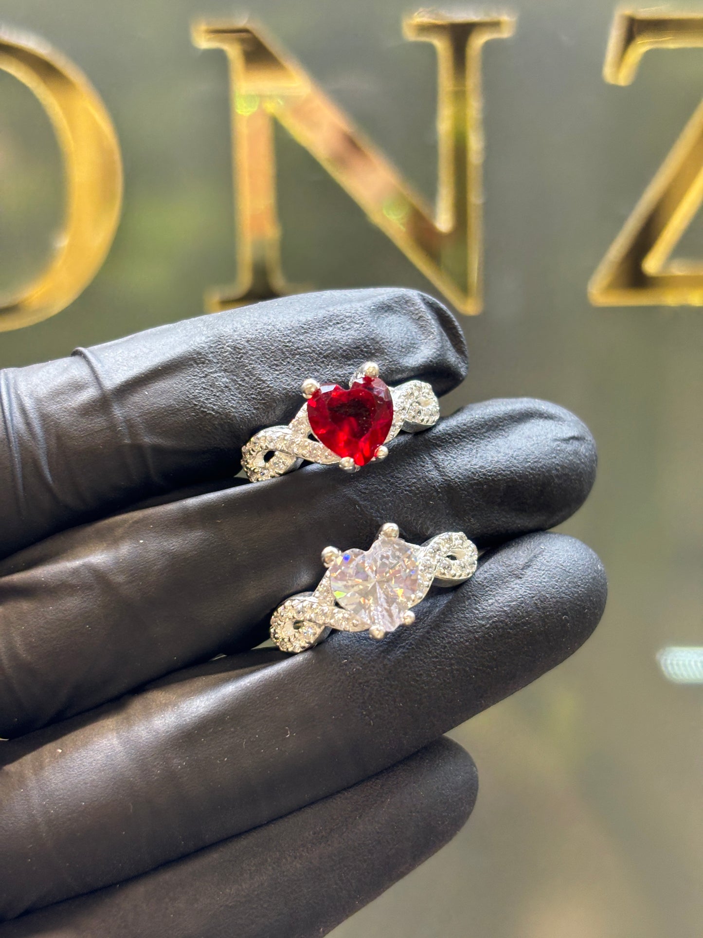 Anillo plata 925 corazón