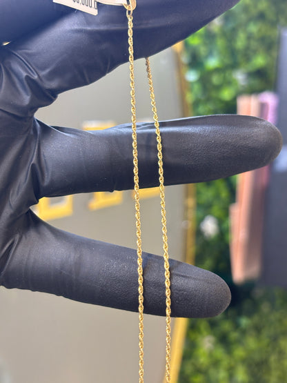 Cadena torzal oro10k