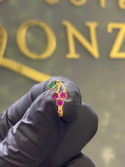 Arracadas de oro 10k