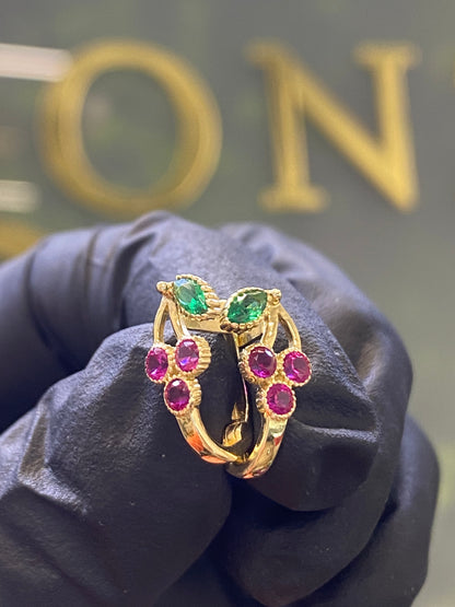 Arracadas de oro 10k