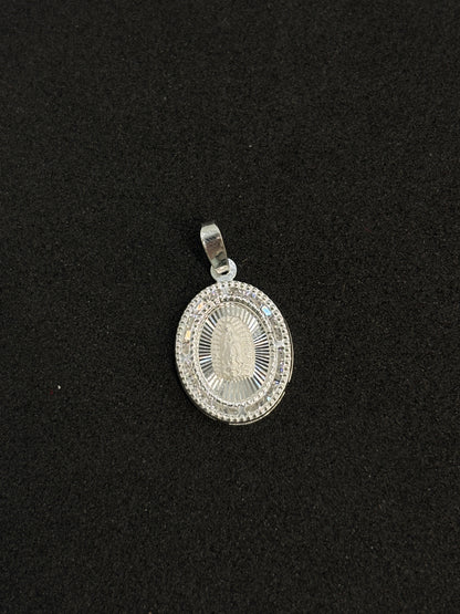 Medalla de virgen de Guadalupe plata