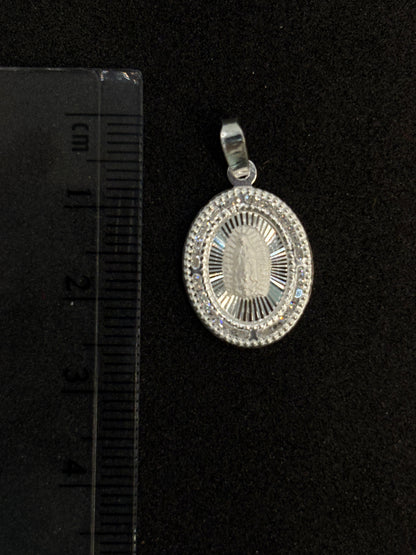 Medalla de virgen de Guadalupe plata