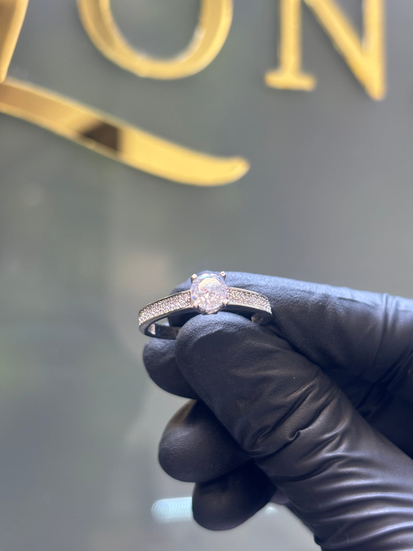 Anillo de oro 10k compromiso