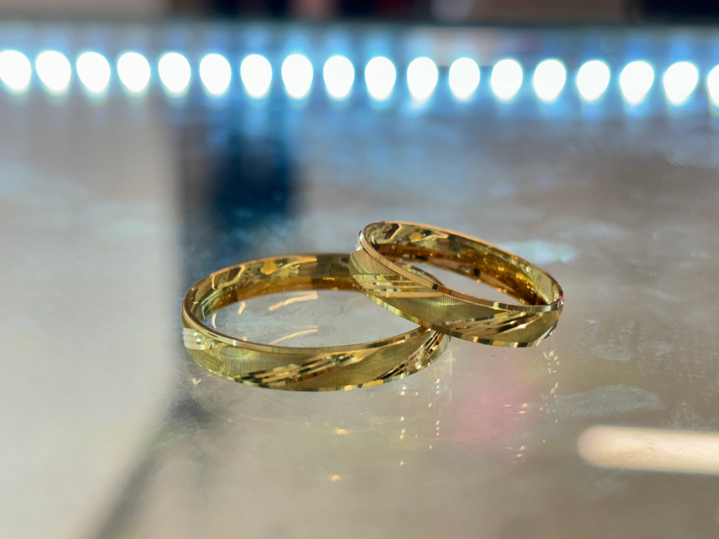 Argolla oro 10k diagonal 4