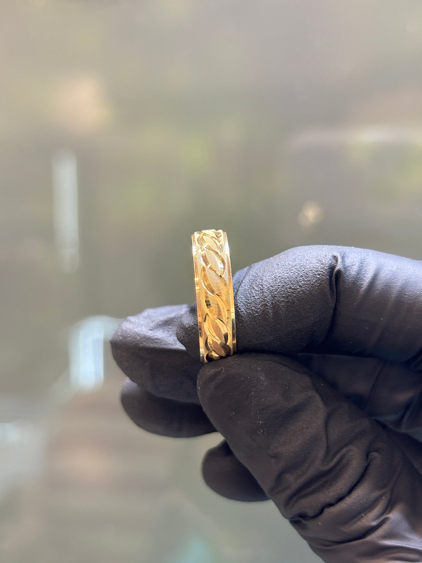 Argolla oro 10k cadenita