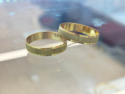 Argolla oro 10k satinada