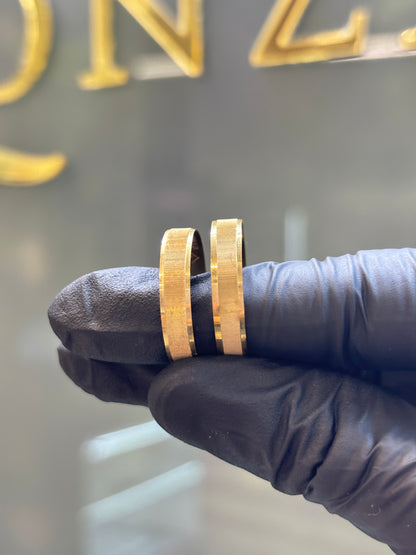 Argolla oro 10k satinada