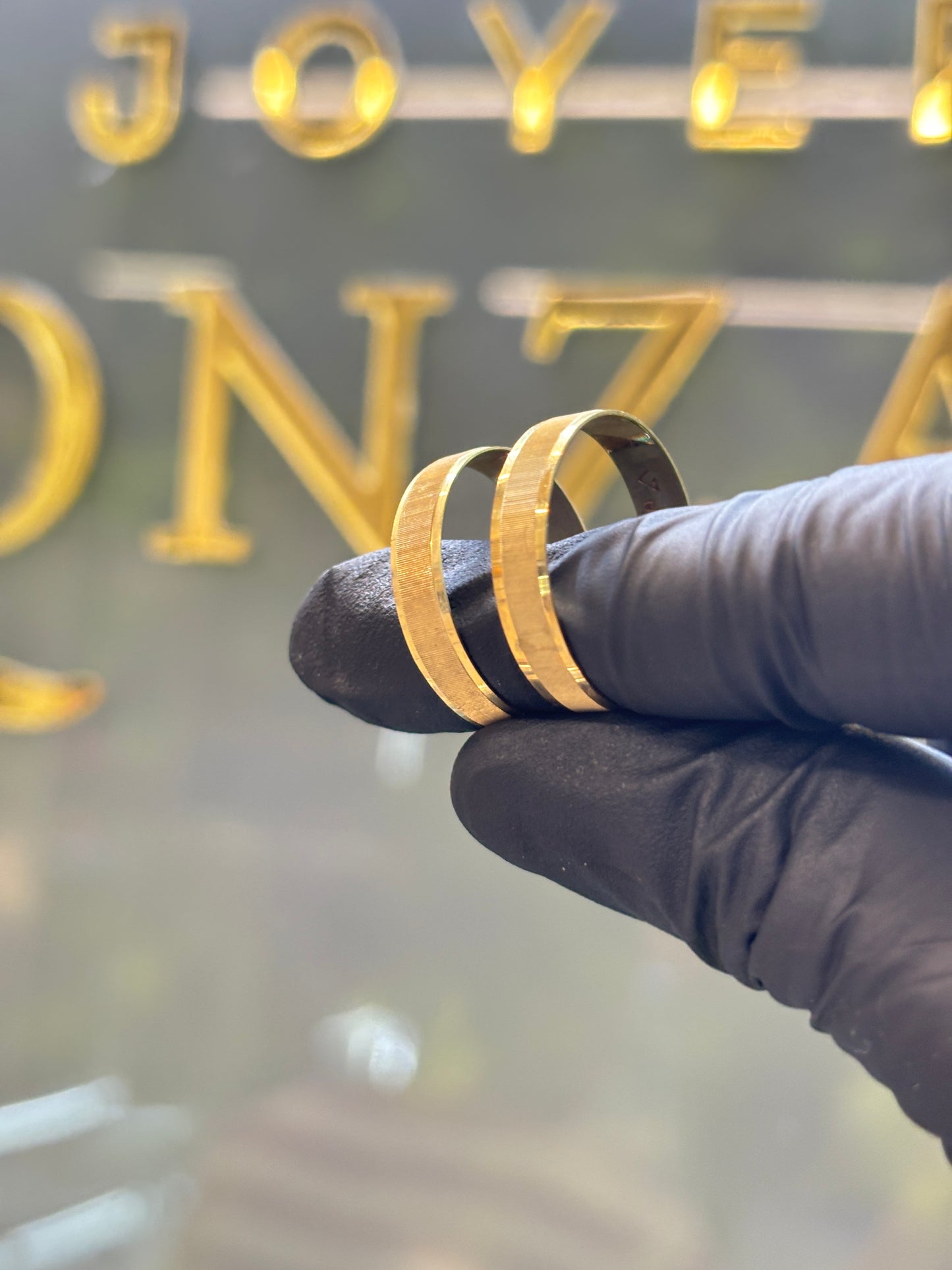 Argolla oro 10k satinada