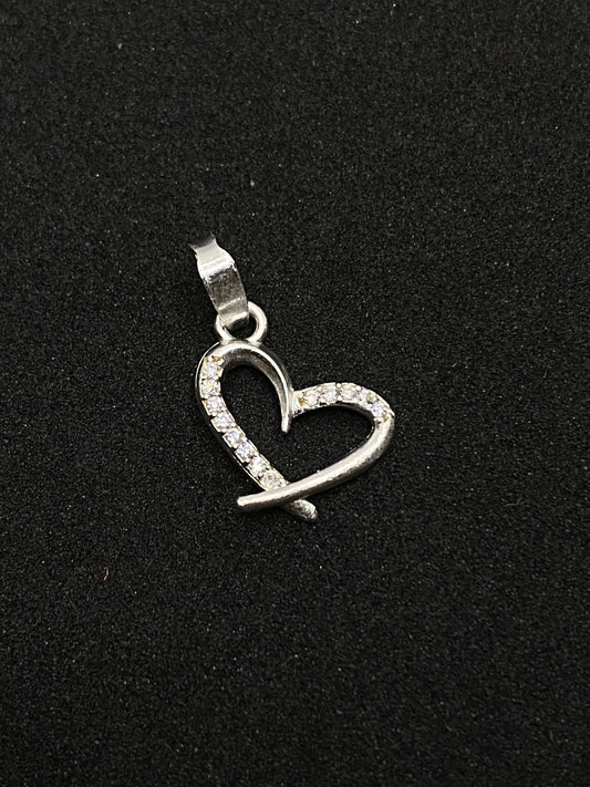 Dije corazón plata 925