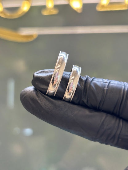 Argolla oro10k lisa c carrucha bco