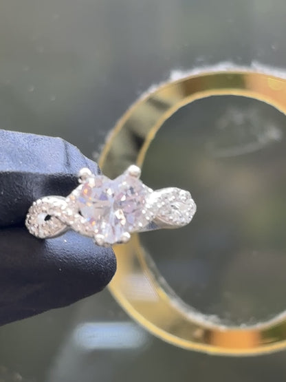 Anillo plata 925 corazón